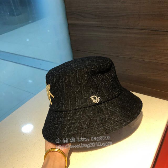 Dior男女同款帽子 迪奧刺繡印花漁夫帽  mm1170